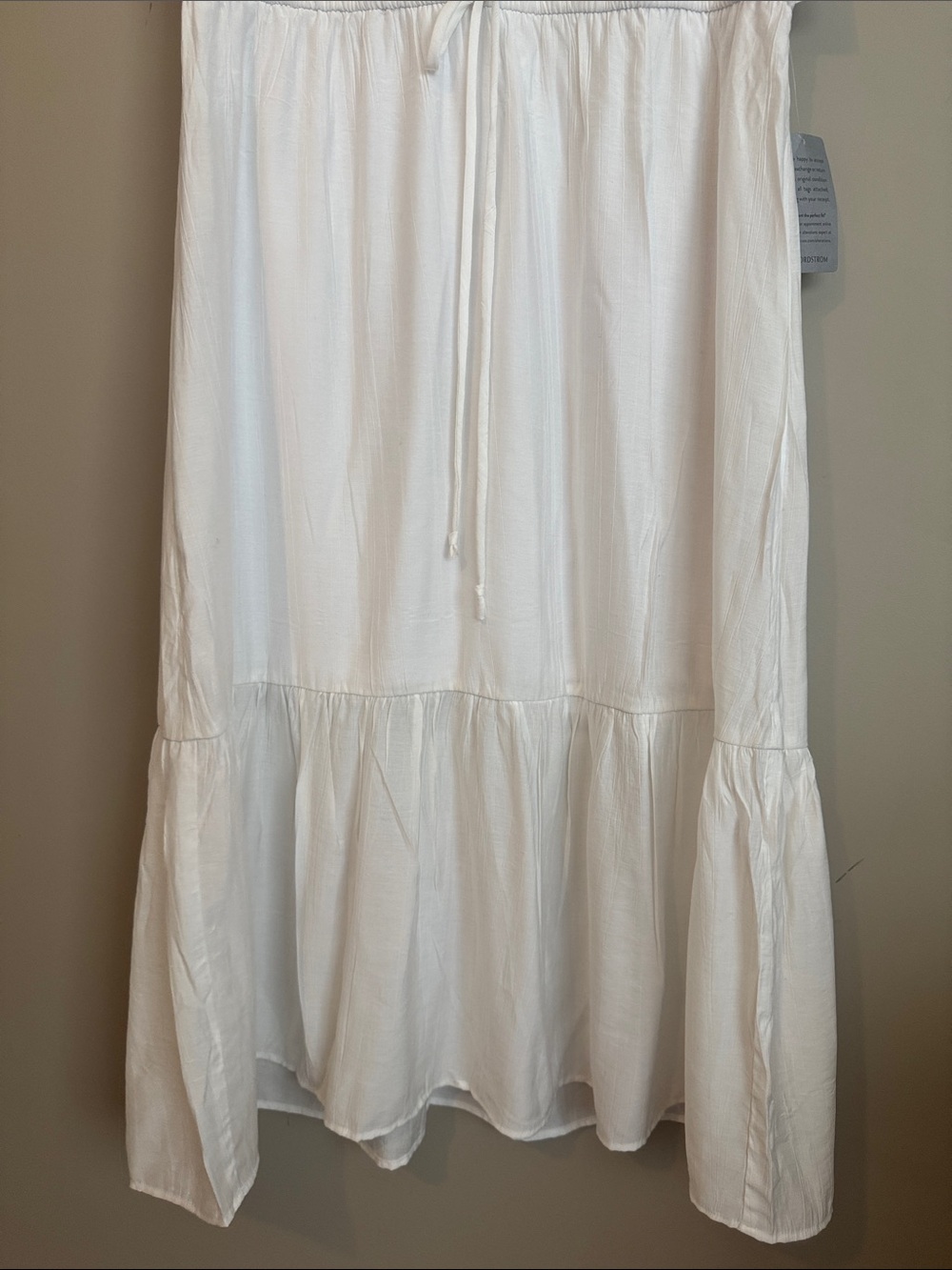 NWT- Julia Jordan Flutter Sleeve Midi Dress, White, size 12 - Picture 9 of 12
